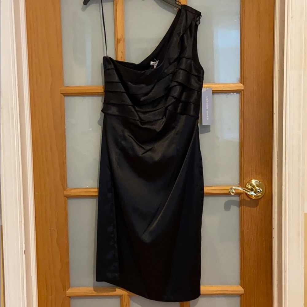 London Times - One Shoulder Cocktail Dress